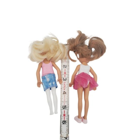 Barbie Mattel Little Sister Chelsea Kelly Lot Of Two Blond Brunette - Picture 2 of 5